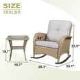 thumbnail image 7 of POCASSY Wicker Rattan Outdoor Rocking Chair Set with Side Table (2 chairs and 1 side table), 7 of 7