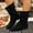 Black, variant on Womens Mid-Calf Slouch Boots, Comfortable Low Heels Pull-On Fall Winter Suede Boots Brown US8.5