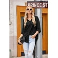 thumbnail image 6 of Weardear Women Oversized Button Down Shirts Office Drop Shoulder Blouse Long Sleeve Boyfriend Dress Shirt with Pockets, 6 of 7