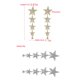 thumbnail image 3 of Sonducket Pendientes de estrella, pendientes de múltiples capas con purpurina y diamantes de imitación, pendientes de estilo elegante, joyería para Ropa, zapatos y accesorios Miscelánea AB oro Sonducket AP017534-02, 3 of 6