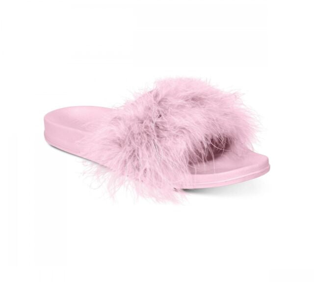 Photo 1 of Size XL INC Faux Marabou Pink Slipper XL