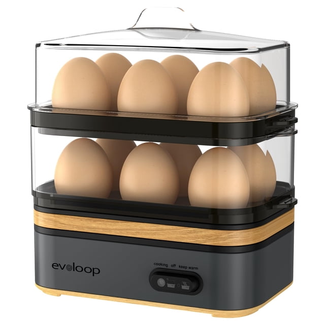 Cocedor de Huevos Evoloop Rapid para 12 Huevos Eléctrico Gris