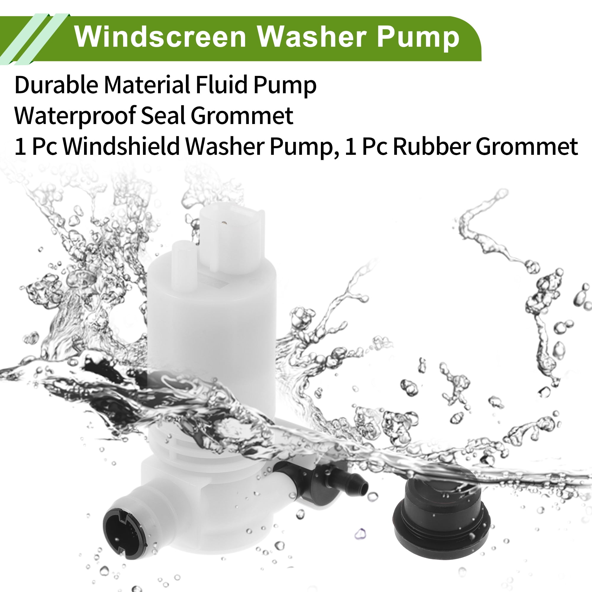 Unique Bargains Windshield Washer Pump for Hummer H2 2003-2009 Front Washer Fluid Pump