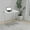 Silver and Clear, variant on ToppiJoy Foldable Portable Acrylic Table, Acrylic End Side Table Modern Rectangular, Folding Desk Laptop Table No Assembly Required for Small Spaces (Silver and Clear Grey)