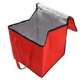 thumbnail image 2 of Insulated Food Delivery Bag Insulated Grocery Shopping Bag for Food Delivery, Pizza Warmer, Red 15.7"x15.7"x17.7", 2 of 10