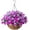 Darkorchid, variant on Artificial Hanging Flowers in Basket, Fake Silk Hanging Planter, Faux Colorful Daisy Vines Arrangement with Coconut Lining Baskets Outdoors Indoors Courtyard Spring Decor(Darkorchid)