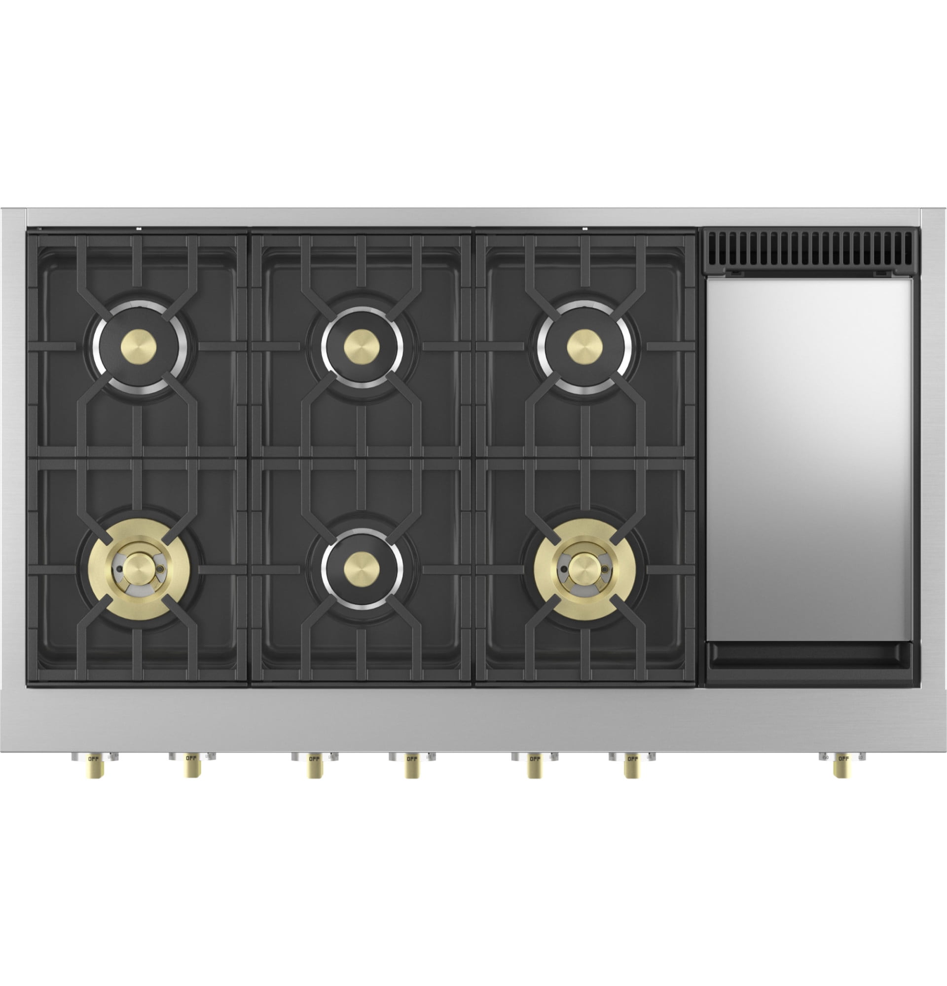 Monogram Zgu486ndt 48" Wide Professional Gas Rangetop - Stainless Steel