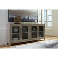 thumbnail image 2 of Ashley Furniture Dalenville 4-Door Wood Accent Cabinet in Antiqued Light Gray, 2 of 7