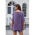 thumbnail image 5 of Sherrylily Women V Neck Oversized T Shirts Summer Short Sleeve Plus Size Casual Tops Tee, 5 of 6