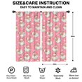 thumbnail image 2 of Blackout Kids Curtains,Pink Christmas Santa Pattern Childrens Insulated Curtains Set Of 2,Bedroom Essentials,Toddler Room Decor 42"x84", 2 of 5
