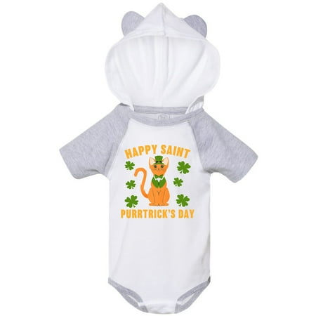 

Inktastic St. Patrick s Day Happy Saint Purrtrick s Day Gift Baby Boy or Baby Girl Bodysuit