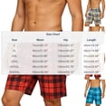 thumbnail image 2 of Fmbrln Mens Shorts Drawstring Waisted Plaid Printed Summer Beach Shorts Fashion Casual Trunks, 2 of 6