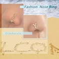 thumbnail image 4 of Punk Skull Clip On Nose Ring Silver Skull Non Piercing Noses Rings Skull Nose Cuff Hoop Ring Skull Septum Piercing Ring Jewelry for Women and Girls Gifts, 4 of 7