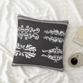 thumbnail image 4 of LNWH Decorative Pillow Covers, Arabesque Floral Decoration Square Sofa Decorative Knit Pillow Case, 20"x20", 4 of 8
