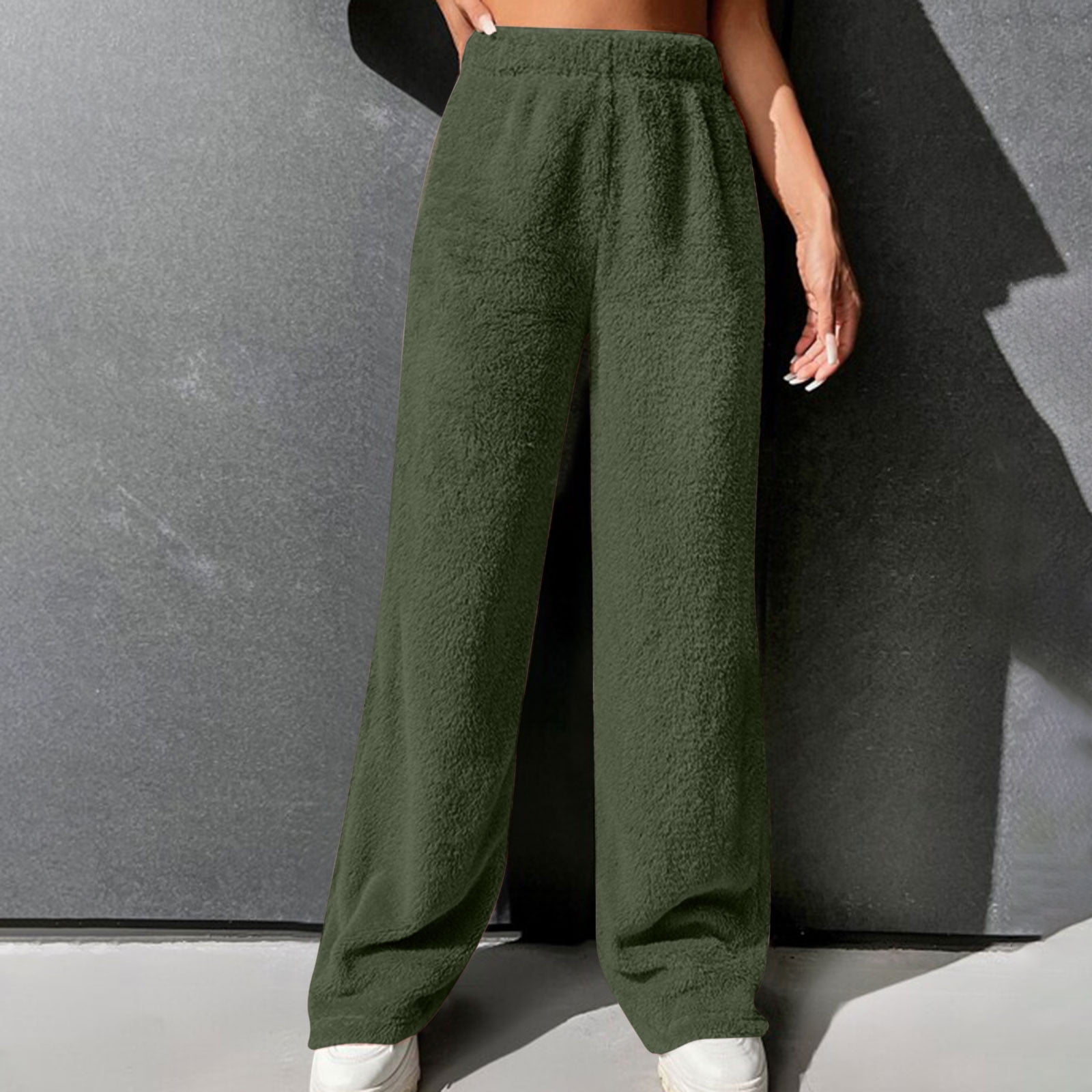 Amazon.com: Women Warm Fleece Pajama Pants Plus Size Jogger Plush Fuzzy  Sweatpants Casual Plain Yoga Workout Pants Trousers Blue : Clothing, Shoes  & Jewelry