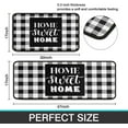 thumbnail image 3 of 2 Piece Buffalo Rug Kitchen Rug Set, Farmhouse Black and White Decor Kitchen Rugs, Absorbent Non-Slip Washable Floor Mats, Home Indoor Runner Rugs 17"x47"+17"x30", 3 of 5