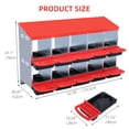 thumbnail image 2 of Chicken Nesting Box, 10 Compartment Roll Away Nesting Box for Eggs, Chicken Laying Box with Egg Collection, Cleanable Pull Out Hen Roosting Boxes, 2 of 8