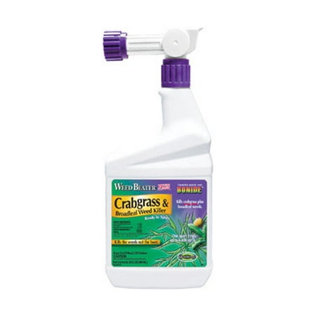 Bonide Products Inc P-Weed Beater Plus Crabgrass & Broadleaf Weed Killer 1 Quart (Best Weed Products On Amazon)