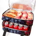 thumbnail image 5 of Thanksgiving Double Layered Insulated Lunch Bag with Two Compartments, Large Capacity, Hand Carry, 7.1x11.4x16.1 Inches, Refrigerated Meal Bag, 5 of 6