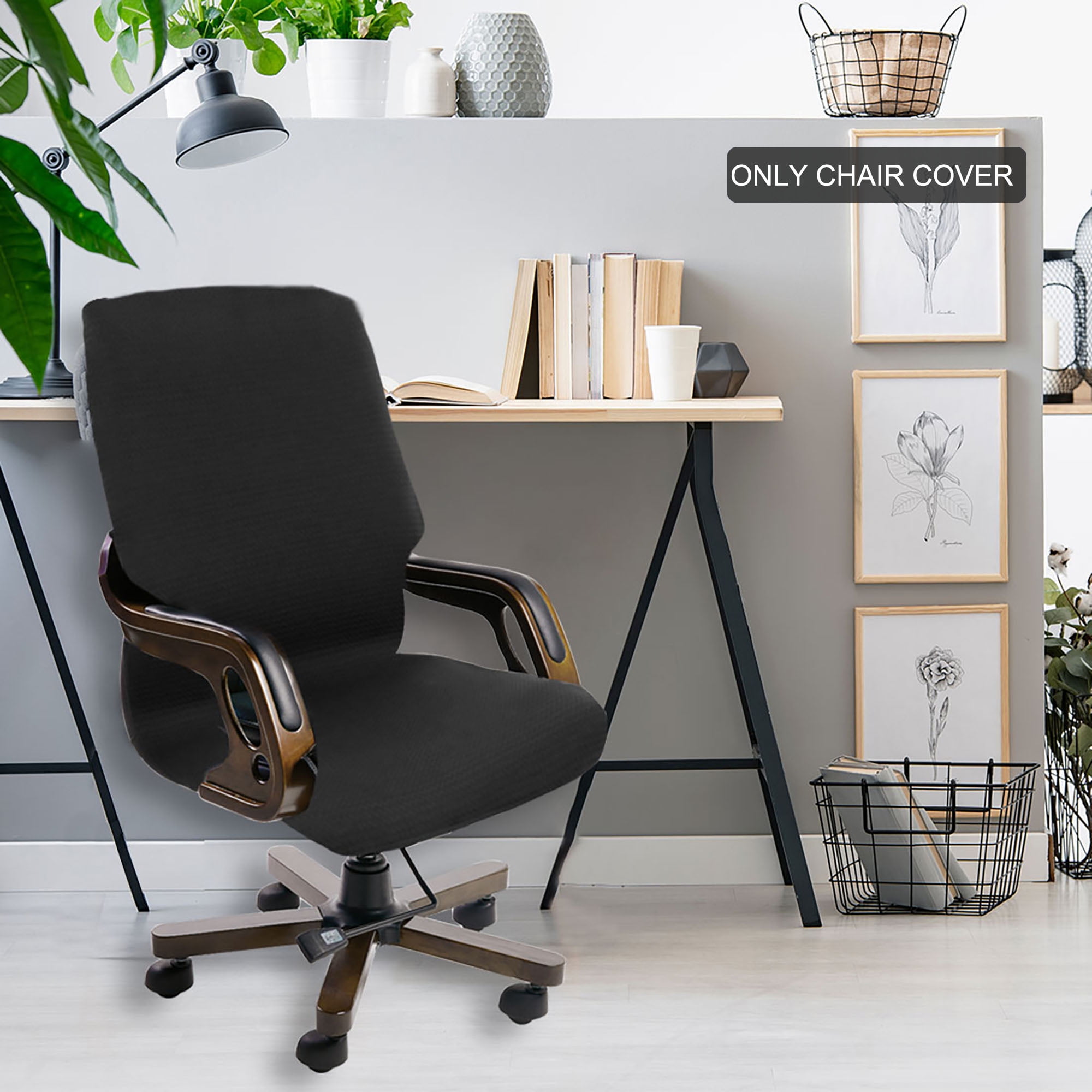 Waterproof Office Chair Cover Armchair Chaise Stretch Rotating Chair