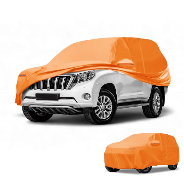 Funda para Coche Impermeable Unique Bargains para Todo Clima Anti-UV Protección Sol Lluvia para Toyota Land Cruiser