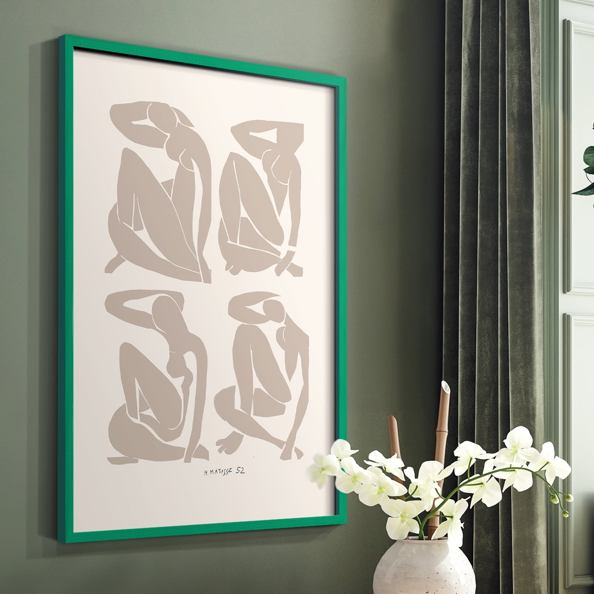 Matisse CCXXXVIII in Solid Wood 11 x 14 Framed Print