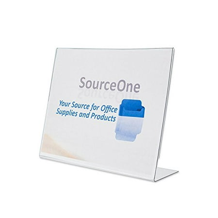 Acrylic Photo Holders - Source One 7 x 5 Inches Landscape Premium Clear Acrylic Sign Holder, Ad Frame, Picture Frame (S1-7x5-1)