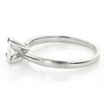 thumbnail image 2 of Ladies 14K Princess Cut Natural 0.4 Ctw Diamond Solitaire Engagement Ring (White Gold Size 9), 2 of 3