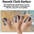thumbnail image 7 of Large Mouse Pad Palm Starfish Seashell, Gaming Mouse Pads Office Desk Pads, Full Desk Mouse Pad Non-Slip Rubber Base, 35.4 X 15.7 inch for Work/Game/Office/Home Summer Beach Sea Sand Water, 7 of 7
