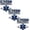 3PCS, variant on EMS Car Emblem Metal Badge Star of Life 3D Metal Sticker for Car Blue Medical Decal EMS EMT Paramedic Emblem for Car Truck Motorcycle Laptops Decor (1PC)