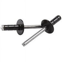 Allstar Performance ALL18071 Rivet - 1/2 in Head - 3/16 in Aluminum Mandrel - 1/16-3/8 in Grip Range - Aluminum - Black Paint - Set of 250