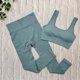 thumbnail image 1 of Mallas acanaladas sin costuras para Fitness, mallas deportivas para mujer, mallas de realce para entrenamiento, mallas a rayas para mujer, mallas sexis de cintura alta para gimnasio para mujer Tan Jianjun unisex, 1 of 2