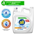 thumbnail image 3 of all Free Clear Liquid Laundry Detergent, Oxi, 184.5oz, 103 Loads, 3 of 8