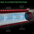 thumbnail image 3 of iPower 4 Inch 8 Feet Flexible Aluminum Ducting with 2 Clamps Included 4 Layer Protection Dryer Vent Hose for HVAC Heating Cooling Ventilation and Exhaust, 2-Pack, Red, 3 of 6