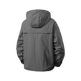 thumbnail image 4 of Homeyce Men's UPF 50+ Sun Protection Hoodie Jacket Lightweight Zip Up Windbreaker Jacket with Pocket Uv Fishing Athletic Running Coats Upf 50+ Long Sleeve Sun Shirts,Gray 3XL, 4 of 5