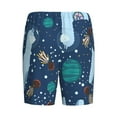 thumbnail image 5 of Easygdp Alpaca Astronaut in Space Men's Short Pajama Pants, Sleep Shorts, Household Pants, Casual Pants with Pockets - 4X-Large, 5 of 9