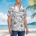 thumbnail image 3 of Disketp Country Farm Scene Hawaiian Shirts for Men,Mens Casual Short Sleeve Button Down Shirts Beach Shirt,Small, 3 of 7