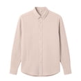 thumbnail image 5 of jjayotai Men's Shirt Long Sleeve Button down Casual Shirts Untucked Dress Shirts Beach Vacation Fall Tops, 5 of 6