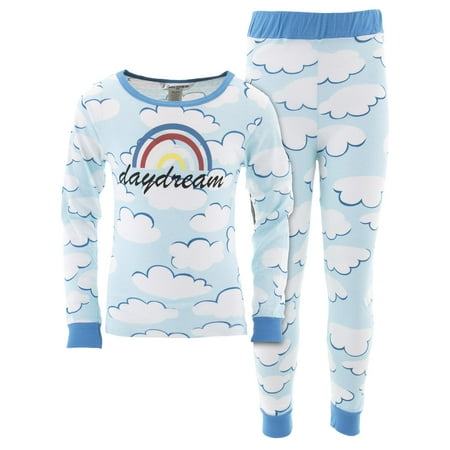 Cozy Couture Girls Daydream Blue Cotton Pajamas