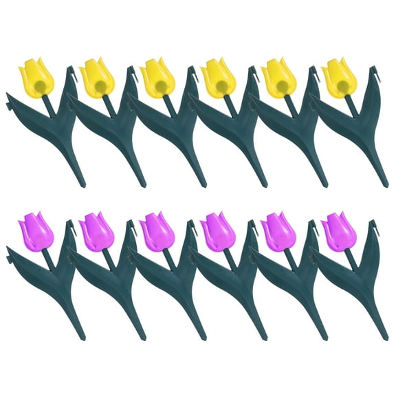 20pcs Tulip Garden Edging for Landscaping and Landscape Edging Garden Edging Border Lawn Edging Plastic Garden Border for Trim Flower Bed Hedge
