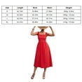 thumbnail image 1 of Vestido Con Correa Con Estilo Vestido De Mujer Con Cuello Cuadrado Vestido Elegante A La Moda Con Cierre De Cremallera Vestido Suelto Con Correa Informal Para Fiesta Rojo L Ccdes Otros, 1 of 5