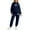 Blue, variant on Kcolen Women Hoodie Track Suits 2 Piece Sets Valentines' Day Outfits Love Heart Graphic Hooded Sweatshirt with Jogger Sweatpants Set Casual Jogging Sweatsuit Pink