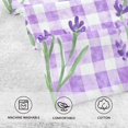thumbnail image 3 of Purple Plaid Watercolor Lavender Pure Cotton Bath Towel Hand Towel 1 Piece for Pool Beach Gym 16" x 28", 3 of 7