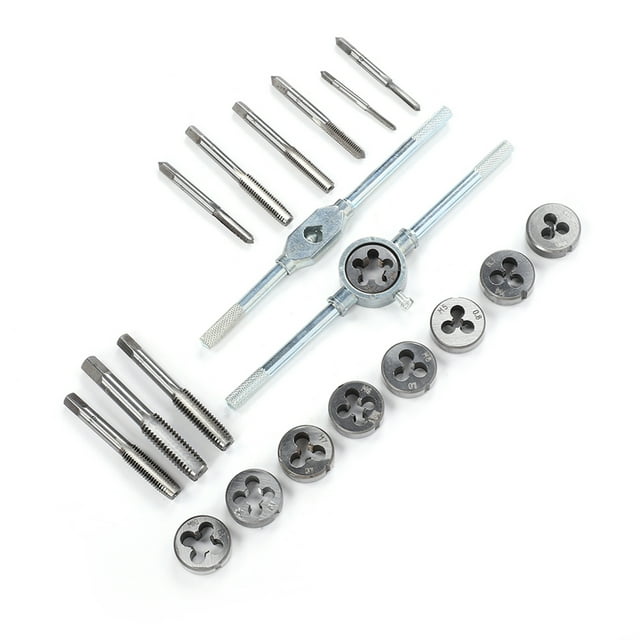 Ensemble de Robinets et Dé Métriques de Précision CNC 20 Pcs - Outils de Filetage en Alliage Haute Dureté avec Clés pour des Résultats Professionnels Fluides