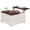 White, variant on Gymax 31.5'' Farmhouse Lift Top Coffee Table w/Hidden Storage Compartment for Home Black
