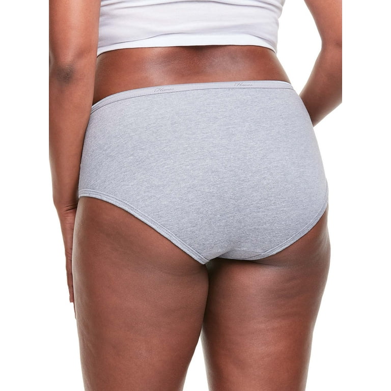 Hanes Women's Cotton Brief Underwear, 10-Pack, Sizes 6 (M) - 10 (3XL) 