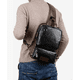 thumbnail image 2 of Bandolera  Xtellar De Cuero De Los Hombres Bolso De Hombro Color Negro, 2 of 2