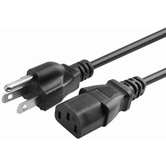 3 Prong AC Power Cord Cable for Dell Alienware 27 Gaming Monitor AW2720HF AW3420DW NEMA 5-15P to IEC320C13