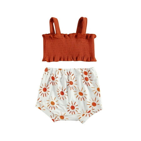 

Bmnmsl Girl Summer Sets Solid Color Tank Tops with Triangle Shorts