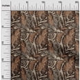thumbnail image 2 of oneOone Cotton Silk Brown Fabric Leaves Sewing Fabric By The Yard Printed Diy Clothing Sewing Supplies 42 Inch Wide, 2 of 6